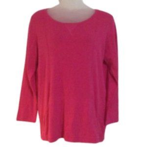 1776 Pink Pull-over 2 pocket Tunic Sweater